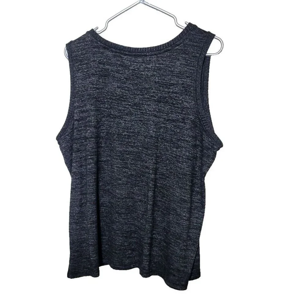 Chicos Zenergy Womens sz 3 Sweater Knit Tank Top black Swanktop bereathable - Picture 3 of 9